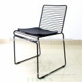 Foshan Metal Wire chair with cushion Dinning Chair